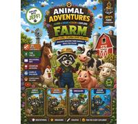 Animal Adventures: Farm Animals Coloring Book: Educational Farm Coloring Book for Kids Ages 5-9 | Learn, Draw & Color 25 Amazing Farm Animals with Fun Facts and Scientific Names