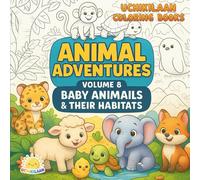 ANIMAL ADVENTURES - Volume 8: Baby Animals & Their Habitats: A Cute & Colorful Journey Through Nature’s Homes (For Young Explorers!) (ADVENTUROUS ANIMALS CHILDREN'S COLORING BOOK)