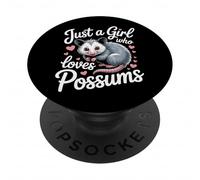 Animal Advocate Just A Girl Who Loves Possums Possum Rescue PopSockets Adhesive PopGrip