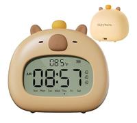 Animal Alarm Clock | 120x78x112mm Capybaraa Digital Clock,Effortless Time Management Capybara, Versatile Teen Alarm Clocks Girls, Capybara Adjustable For Boy Room