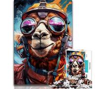 Animal Alpaca 1000 Pieces Jigsaw Puzzle for Adults& Teens,Challenging Game And Family Play for Is Ideal As A Gift for The Whole Family (50x75cm)