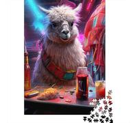 Animal Alpaca Puzzle Jigsaws 1000 Pieces for Adults & Teenager Age 12 Years Up Christmas Eve Gifts 1000pcs (38x26cm)
