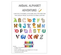 Animal Alphabet Adventure: An Interactive Alphabet Learning Workbook