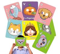 Animal Alphabet Cards - 26 Piece Educational Flashcard Set, Preschool Learning Toy, Letter Phonics Recognition, Visual Teaching Resource | Fun Childhood Game For Classroom Home Activity