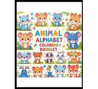 Animal Alphabet Coloring Book - Cartoon styled: Grayscale, Lined Cartoons, fun learning, early learning, activity, coloring