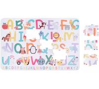 Animal Alphabet Floor Puzzle for Kids, Educational Learning Toy, 30 Pieces, Colorful Cartoon Design with Zoo Animals and Letters A-Z