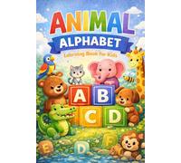 Animal Alphabet Learning and Coloring Book