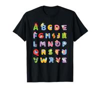 Animal alphabet lovers, learning ABC gift, reading gift T-Shirt