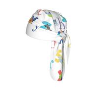 Animal Alphabet Printed Breathable Cycling Cap, Moisture Wicking Headwrap Do Rag, for Tactical Paintball Use