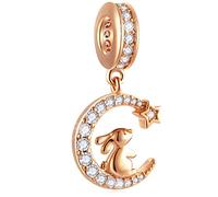 Animal and Insect Charms, 925 Sterling Silver Gold Turtle, Dog, Bunny, Honey Bee, Butterfly, Unicorn, Parrot, Frog Prince, Alligator, Dragonfly, Bear Cat, Owl, Seahorse, Panda, Elephant Beads, fits European Necklace Bracelet