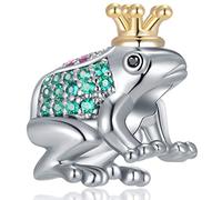Animal and Insect Charms, 925 Sterling Silver Gold Turtle, Dog, Bunny, Honey Bee, Butterfly, Unicorn, Parrot, Frog Prince, Alligator, Dragonfly, Bear Cat, Owl, Seahorse, Panda, Elephant Beads, fits European Necklace Bracelet