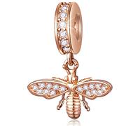 Animal and Insect Charms, 925 Sterling Silver Gold Turtle, Dog, Bunny, Honey Bee, Butterfly, Unicorn, Parrot, Frog Prince, Alligator, Dragonfly, Bear Cat, Owl, Seahorse, Panda, Elephant Beads, fits European Necklace Bracelet