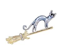 Animal and Lapel Pins Cat Pin - Cat Pins Flying Broom for Backpacks - Clothing Accessories for Holidays in the Crisis of the Giant Leg in