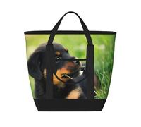 Animal Animal Cute Dog Puppy Rottweiler,Lunch Bags Large Capacity Insulated Tote Bag For Women Men Work Picnic Travel