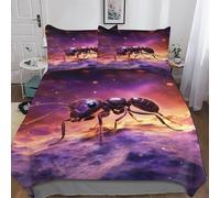Animal Ants 3D Duvet Cover Microfiber Bedding Set Quilt Covers with Pillowcases Soft Comforter Cover For Boys Girls Double (200x200cm)