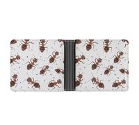 Animal Ants Printed Bifold Wallet with Hidden Compartments Pocket Money and Credit Card Holder for Men Women