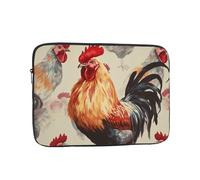Animal Art Chicken Painting Laptop Case 17 inch, Shockproof Protective Computer Sleeve Cover Water Resistant Laptop Bag Carrying Tablet Cover Briefcase Handbags Gifts for Men Women