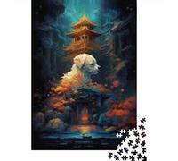 Animal Art Dog Paper Puzzles 1000 Piece Jigsaw Puzzles for Adults Educational Game Challenge Toy Christmas Eve Gifts 1000pcs (38x26cm)