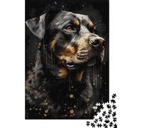 Animal Art Dog Paper Puzzles 1000 Piece Jigsaw Puzzles for Adults Educational Game Challenge Toy Christmas Eve Gifts 1000pcs (38x26cm)