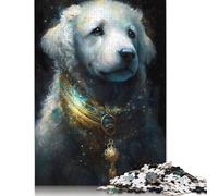 Animal Art Dog Puzzle Jigsaws 1000 Pieces for Adults & Teenager Age 12 Years Up Christmas Eve Gifts 1000pcs (75x50cm)
