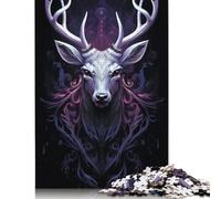 Animal Art Elk Puzzle for Teenagers 1000 Pieces Puzzle Brain Teaser Puzzles For Adults 1000pcs (75x50cm)