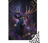 Animal Art Elk Puzzles for Adults 1000 Pieces Puzzle for Adults And Teenager Family Game 1000pcs (38x26cm)