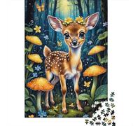 Animal Art Elk Puzzles for Adults 1000 Pieces Puzzles for Adults & Teenager Age 12 Years Up Christmas Eve Gifts 1000pcs (38x26cm)