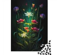 Animal Art Flowers Puzzle Brain Teaser 100% Recycled Cardboard Jigsaw Puzzle for Kids And Adults Age 12 Years Up 1000pcs (38x26cm)