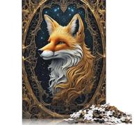 Animal Art Fox 1000 Pieces Puzzles for Adults & Teenager Teenager Man Woman Gift 1000pcs (75x50cm)