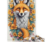 Animal Art Fox 1000 Pieces Puzzles for Adults & Teenager Teenager Man Woman Gift 1000pcs (75x50cm)
