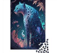 Animal Art Leopard Puzzles for Adults 1000 Piece Puzzle for Teenager Educational Game Challenge Toy 1000pcs (75x50cm)