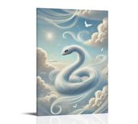 Animal, Art of The Day, Digital Painting, Illustration, Swan Wall Art Mural Modern Decoration Hanging Art Poster 08x12inch(20x30cm)