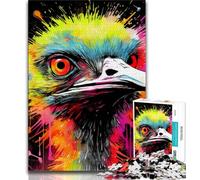 Animal Art Ostrich 1000 Piece Jigsaw Puzzle for Adults And Teenagers,Educational Games Home Decoration Deal As Gifts for The Whole Family (75x50cm)