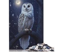 Animal Art Owl Wooden Puzzles 1000 Piece Jigsaw Puzzles for Adults Educational Game Challenge Toy Christmas Eve Gifts 1000pcs (75x50cm)
