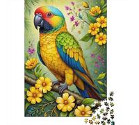 Animal Art Parrot Puzzle Creative Games 100 Percent Recycled Cardboard Jigsaw Puzzle for Adult 1000pcs (38x26cm)