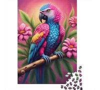 Animal Art Parrot Puzzle Customizable Pictures 100% Recycled Cardboard Jigsaw Puzzle for Kids And Adults Age 12 Years Up Unique Gift 1000pcs (38x26cm)
