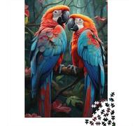 Animal Art Parrot Puzzle Precise Interlocking Paper Rectangular Jigsaw Puzzle for Boy Or Girl 1000pcs (75x50cm)