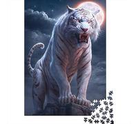Animal Art Tiger Puzzle for Adults And Teenagers 1000 Pieces Paper Puzzles for Teenagers Gifts Brain Teaser Game 1000pcs (38x26cm)