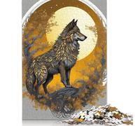 Animal Art Wolf 1000 Pieces Puzzles for Adults & Teenager Teenager Man Woman Gift 1000pcs (75x50cm)