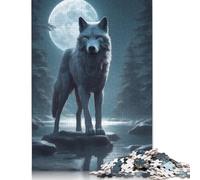 Animal Art Wolf 1000 Pieces Puzzles for Adults & Teenager Teenager Man Woman Gift 1000pcs (75x50cm)
