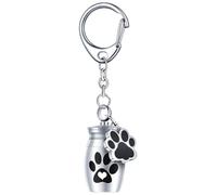 Animal Ash Locket - Canine Footprint Charm, Feline Hanger, Puppy Stock, Keepsake Gear | with Hound Creature Burial Repair Maintenance Domestic Utility Decorative Hardware