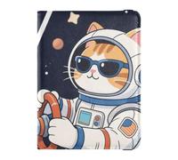 Animal Astronauts Leather cute passport holder for travel Vaccine Case Protector Cover Wallet Passport Holder for men Lightweight