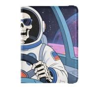 Animal Astronauts Leather Passport Card Holder Cover Combo for travel Vaccine Case Protector Cover Wallet Passport Holder for women Waterproof