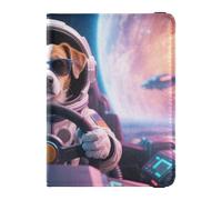 Animal Astronauts Leather passport holder for travel women for travel Wallet Combo Passport Wallet for men Waterproof