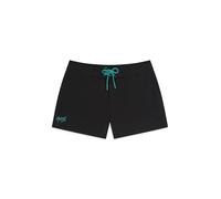 Animal Auora Womens Mini Boardshort - Chlorine & Saltwater Resistant Quick Dry Shorts with Adjustable Waist - Spring Summer, Holiday, Outdoors & Hiking Jet Black Women's Size 6