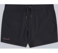 Animal Women's 'Auora' Mini Boardshorts Adjustable Waist Quick Dry Swim Surf Trunks in Jet Black | Size: 6 Animal Jet Black 6