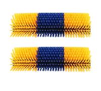 Animal Back Scratching Brush, Reduce Damage to Fences and Buildings, Easy Installation, Long Service Life, 17.13in Livestock Scratch Brushes for Horse, Cow, Sheep, Deer (Yellow)