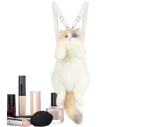 Animal Back Stuffed School Bag, Calico Cat Carrier, Handmade Faux Texture | Realistic Plush Back for Adults, Travel Costumes, Collectors, Decoration