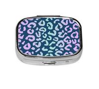 Animal Background Leopard Or Cheetah Or Jaguar,Meta Pill Box 2 Compartment Medicine Case,Portable Organizer,Rectangle Meta Portable Organizer Pill Box 803 Compartment Medicine Case