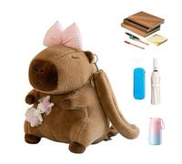 Animal Backpack,Large Capacity Bookbag School Supplies | Soft Capybara Stuffed Animals Plush Backpack,for Kids Children Girls Birthday Travel Day Trip School Camping Picnic